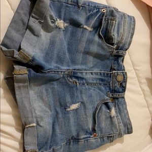 Aéropostle high-waisted midi shorts